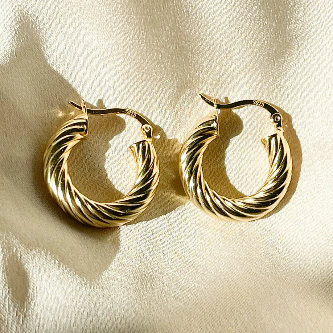 Chunky Gold Hoops