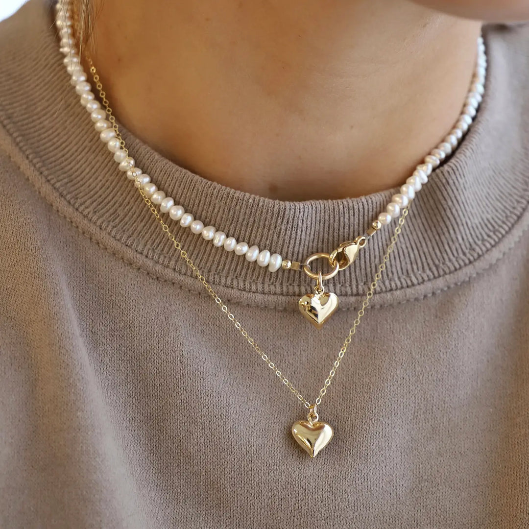 Emory Heart Gold Necklace