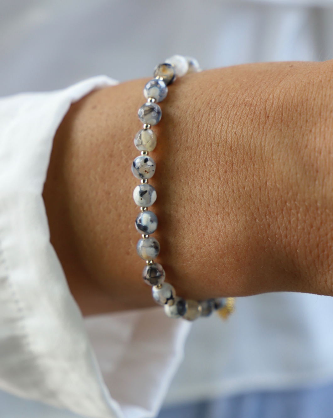 Blue Sky Glass Bracelet